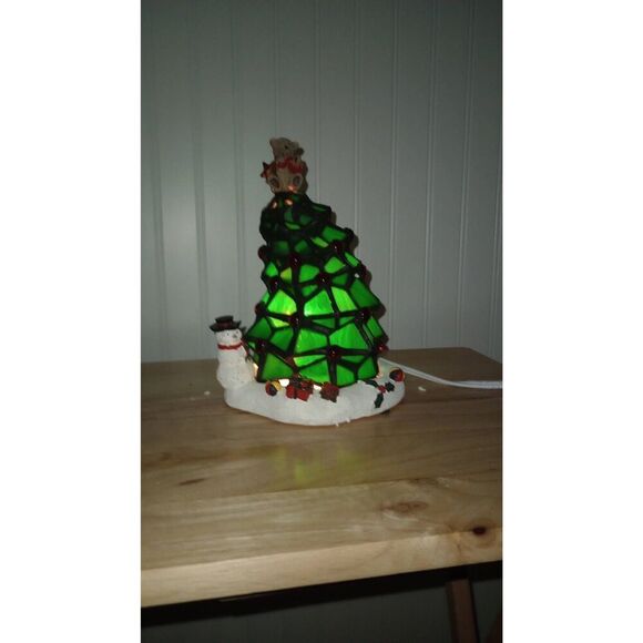 Vintage IOB Catalina holiday accent lamp. Christmas tree, table top, stained gla - Picture 11 of 13